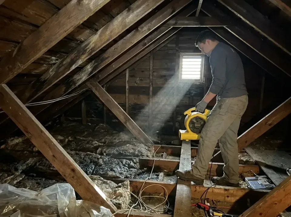 attic-water-damage-drying-proc-007 — frequently asked questions, Emergency Water Extraction & 24/7 Flood Response in Harahan…